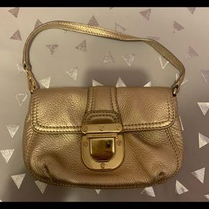 Michael Kors Gold Mini Bag Purse Wristlet